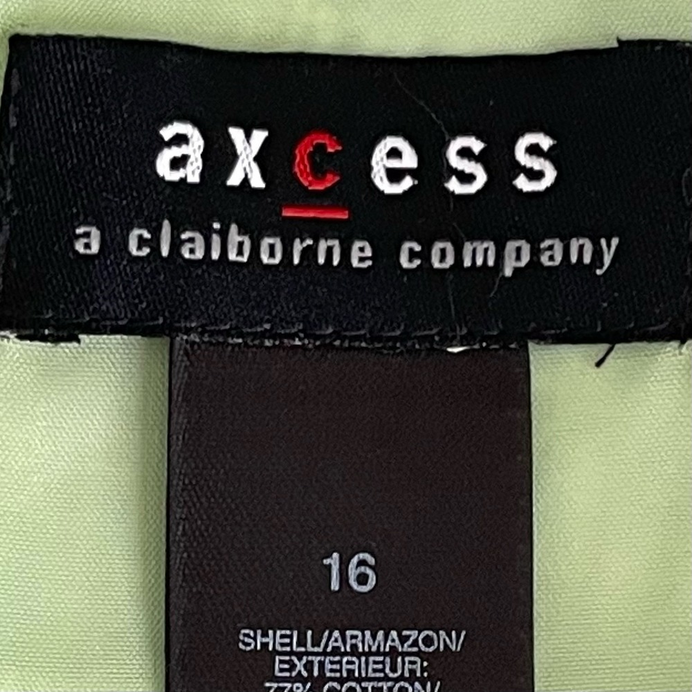 Axcess NWT Women's Green Tweed Textured Career Office Pencil Skirt Plus Size 16 - Picture 5 of 7